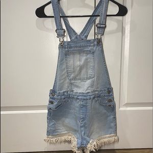 Adjustable Strap denim overalls